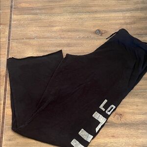 PINK Women’s Black Lounge Pants. Size M
